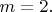 $m=2.$