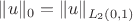 $\|u\|_0 = \|u\|_{L_2(0,1)}$