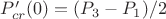 $P_{cr}'(0) = (P_3-P_1)/2$