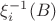 $\xi_i^{-1}(B)$