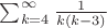 $\sum_{k=4}^\infty\frac{1}{k(k-3)}$