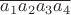 $\overline{a_1a_2a_3a_4}$
