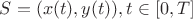 $S={(x(t),y(t))}, t\in[0,T]$