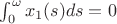 $\int_0^\omega x_1(s)ds=0$