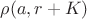 $\rho(a,r+K)$