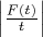$\left|\frac{F(t)}t\right|$
