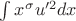 $\int x^{\sigma}u'^2dx$