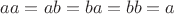 $a#a=a#b=b#a=b#b=a$