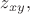$z_{xy},$