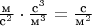 $ \frac{\text{м}}{\text{c}^2} \cdot \frac{\text{с}^3}{\text{м}^3} = \frac{\text{с}}{\text{м}^2}$