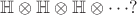 $$\mathbb H\otimes\mathbb H\otimes\mathbb H\otimes\cdots?$$
