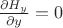 $\frac{\partial H_y}{\partial y}=0$