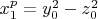 $x_1^p=y_0^2-z_0^2$