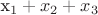 x_1+x_2+x_3