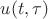 $u(t,\tau)$