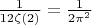 $\frac{1}{12 \zeta(2)} = \frac{1}{2 \pi^2}$