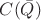 $C(\bar Q)$