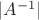 $|A^{-1}|$