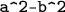 $\verb