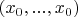 $(x_0,...,x_0)$