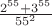 $\frac{2^{55}+3^{55}}{55^2}$