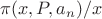 $\pi (x,P,a_n)/x$