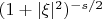 $(1+|\xi|^2)^{-s/2}$
