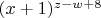 $(x+1)^{z-w+8}$