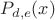 $P_{d,e}(x)$