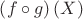 $\[\left( {f \circ g} \right)(X)\]$