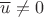 $\overline u\ne 0$