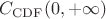 $C_{\mathrm{CDF}}(0,+\infty)$