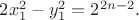 $2x_1^2-y_1^2=2^{2n-2}.$