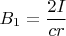 $B_1=\dfrac{2I}{cr}$