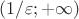 $(1/\varepsilon; +\infty)$