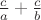 $\frac{c}{a}+\frac{c}{b}$