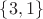 $\left\lbrace 3, 1\right\rbrace$