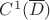 $C^1(\overline D)$