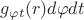 $g_{{\varphi}{t} }(r)d{\varphi}dt$