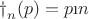 $&phi;_n(p) = p &ndash; n $