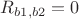 $R_{b1,b2}=0$