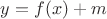 $y=f(x)+m$