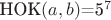 $\text{НОК}(a,b)$=5^7