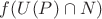 $f(U(P) \cap N)$