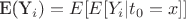 E(Y_i)=E[E[Y_i | t_0=x]]