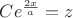 $Ce^{\frac{2x}{a}}=z$