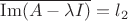 $\overline{\operatorname{Im}(A-\lambda I)}= l_2$