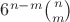 $6^{n-m}\binom{n}{m}$
