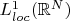 $L^1_{loc}(\mathbb{R}^N)$