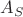 $A_S$